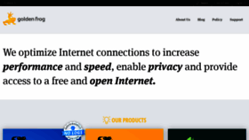 What Goldenfrog.com website looks like in 2024 