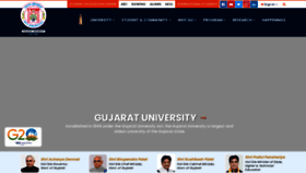 What Gujaratuniversity.ac.in website looks like in 2024 
