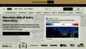 What Ground.news website looks like in 2024 