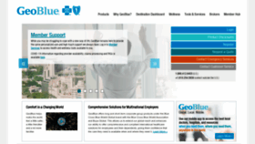 What Geo-blue.com website looks like in 2024 