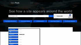 What Geo-peek.com website looks like in 2024 
