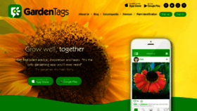 What Gardentags.com website looks like in 2024 