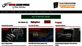 What Guitarlessonworld.com website looks like in 2024 
