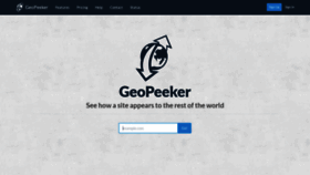 What Geopeeker.com website looks like in 2024 