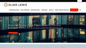 What Glasslewis.com website looks like in 2024 