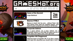 What Gameshot.org website looks like in 2024 