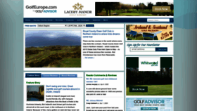 What Golfeurope.com website looks like in 2024 