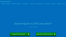 What Gpacalculator.net website looks like in 2024 