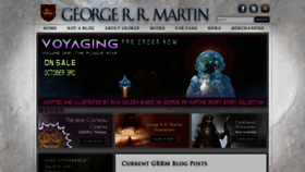 What Georgerrmartin.com website looks like in 2024 