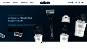 What Gillette.com website looks like in 2024 
