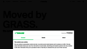 What Grass.at website looks like in 2024 