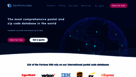 What Geopostcodes.com website looks like in 2024 