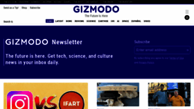 What Gizmodo.in website looks like in 2024 