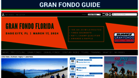 What Granfondoguide.com website looks like in 2024 