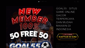 What Goal55.id website looked like in 2024 (1 year ago)