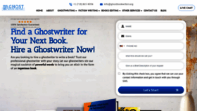 What Ghostbookwriters.org website looks like in 2024 