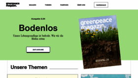 What Greenpeace-magazin.de website looks like in 2024 