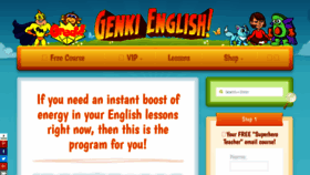 What Genkienglish.net website looks like in 2024 