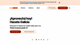 What Galicia.ar website looks like in 2024 