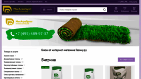 What Gazonu.ru website looks like in 2024 