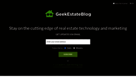 What Geekestateblog.com website looks like in 2024 