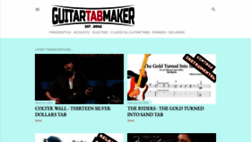 What Guitartabmaker.com website looks like in 2024 