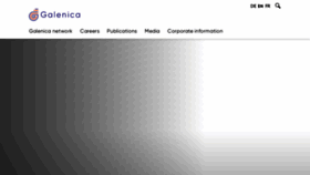 What Galenica.com website looks like in 2024 