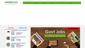 What Govt-jobs.euttaranchal.com website looks like in 2024 