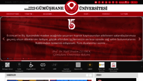 What Gumushane.edu.tr website looks like in 2024 
