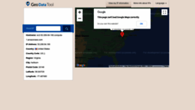 What Geodatatool.com website looked like in 2024 (1 year ago)