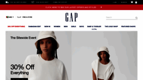 What Gap.ae website looks like in 2024 