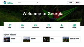 What Georgiantravelguide.com website looks like in 2024 