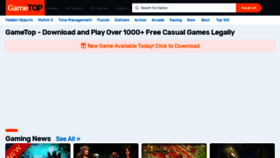 What Gametop.com website looks like in 2024 