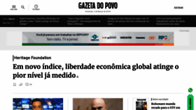 What Gazetadopovo.com.br website looked like in 2024 (2 years ago)