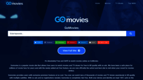 What Gomovies.sx website looks like in 2024 