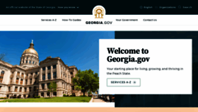 What Georgia.gov website looks like in 2024 