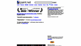 What Getpaint.net website looks like in 2024 