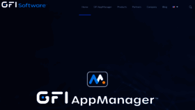 What Gfi.com website looks like in 2024 