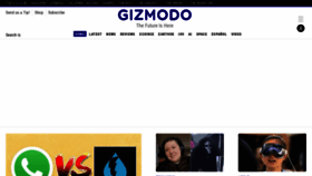 What Gizmodo.com website looks like in 2024 