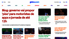 What Globo.com website looks like in 2024 