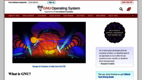 What Gnu.org website looks like in 2024 