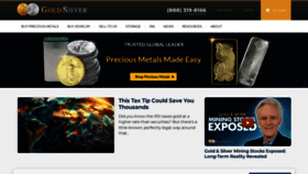 What Goldsilver.com website looks like in 2024 