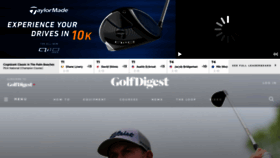 What Golfdigest.com website looks like in 2024 