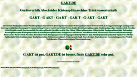 What Gakt.de website looks like in 2024 