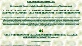 What Geldwerttransport.de website looks like in 2024 