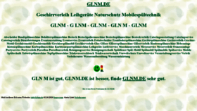 What Glnm.de website looks like in 2024 