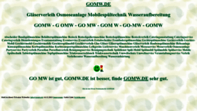 What Gomw.de website looks like in 2024 