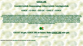 What Gogc.de website looks like in 2024 