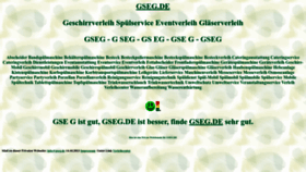 What Gseg.de website looks like in 2024 