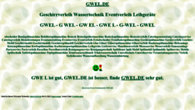 What Gwel.de website looks like in 2024 
